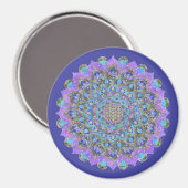 Aimant Fleur de Vie - Mandala de style indien 2 (Recto/Verso)