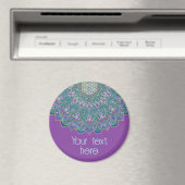 Aimant Fleur De Vie - Mandala India Style 1 (In Situ (Lave-vaisselle))