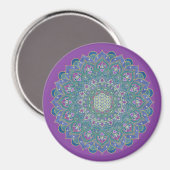 Aimant Fleur de Vie - Mandala Style Inde 1 (Recto/Verso)