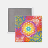 Aimant Fleur de vie mandala zen (Recto/Verso)