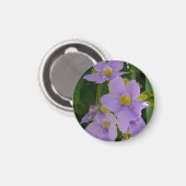 Aimant Fleur de Vigne Céleste Fleur Tropicale Violette (Recto/Verso)