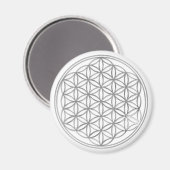 Aimant Fleur De Vivre / Argent (Recto/Verso)