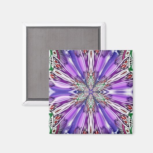 Aimant fleur de yin yang (Recto/Verso)