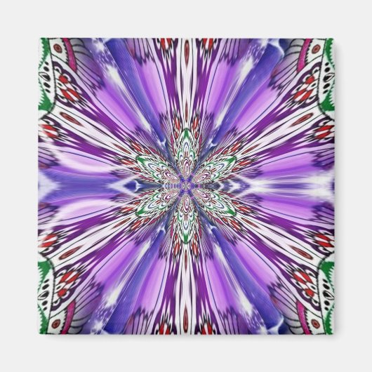 Aimant fleur de yin yang (Devant)