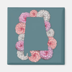 Aimant Fleur d'État de l'Alabama