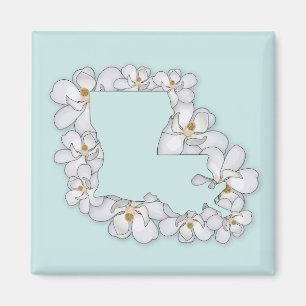 Aimant Fleur d'État Louisiane