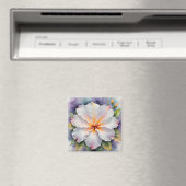 aimant fleur d'hibiscus blanc (In Situ (Lave-vaisselle))