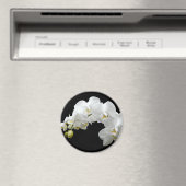 Aimant Fleur d'orchidée blanche (In Situ (Lave-vaisselle))
