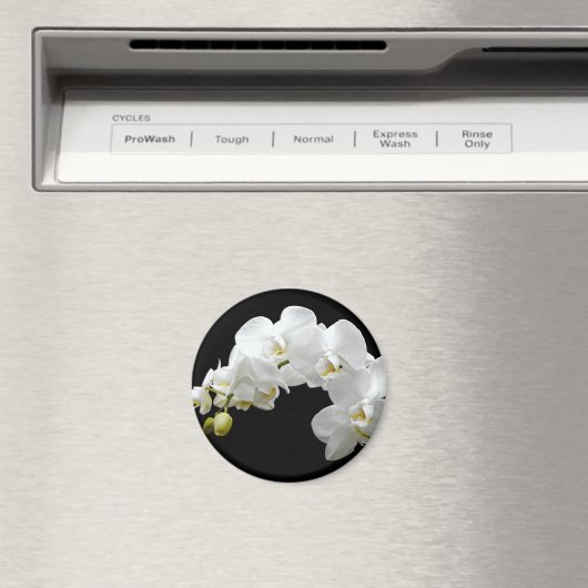 Aimant Fleur d'orchidée blanche (In Situ (Lave-vaisselle))