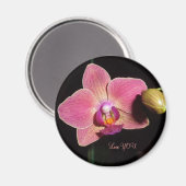 Aimant Fleur d'orchidée de l'Autisme AMOUR (Recto/Verso)