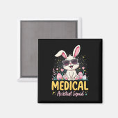 Aimant Fleur d'oreille de lapin Médicale rétro (Recto/Verso)