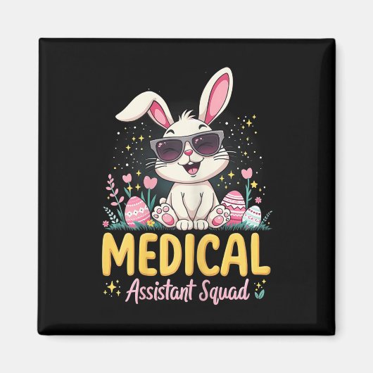 Aimant Fleur d'oreille de lapin Médicale rétro (Devant)