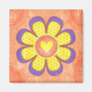 Aimant Fleur du coeur