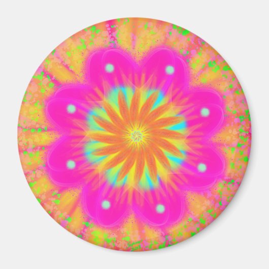 Aimant Fleur électrique : marguerite stellaire (Devant)