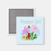 Aimant Fleur fille (Recto/Verso)