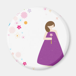 Aimant Fleur fille