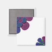 Aimant Fleur fractale (Recto/Verso)