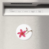 Aimant Fleur Frangipani rouge (In Situ (Lave-vaisselle))