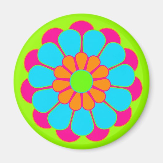 Aimant Fleur Funky Power Bloom III (Devant)