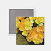 Aimant fleur jaune (Recto/Verso)