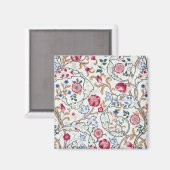 Aimant Fleur, Motif Floral, William Morris (Recto/Verso)