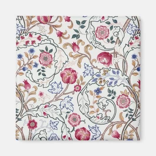 Aimant Fleur, Motif Floral, William Morris (Devant)