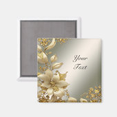 Aimant Fleur Or (Recto/Verso)