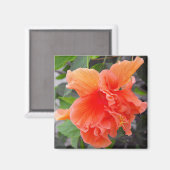 Aimant Fleur orange (Recto/Verso)