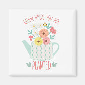 Aimant Fleur où planté (Devant)