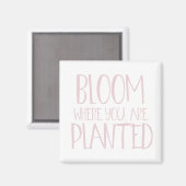 Aimant Fleur où vous êtes planté (Recto/Verso)