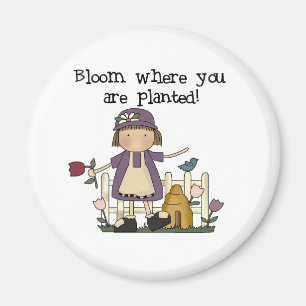 Aimant Fleur où vous êtes plantés