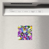 Aimant Fleur pour votre réfrigérateur chute florale color (In Situ (Lave-vaisselle))