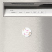 Aimant Fleur Rêveuse Douce Aimable 16 Anniversaire Bouton (In Situ (Lave-vaisselle))