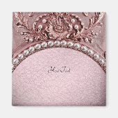 Aimant Fleur Rose (Devant)