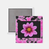 Aimant Fleur rose (Recto/Verso)