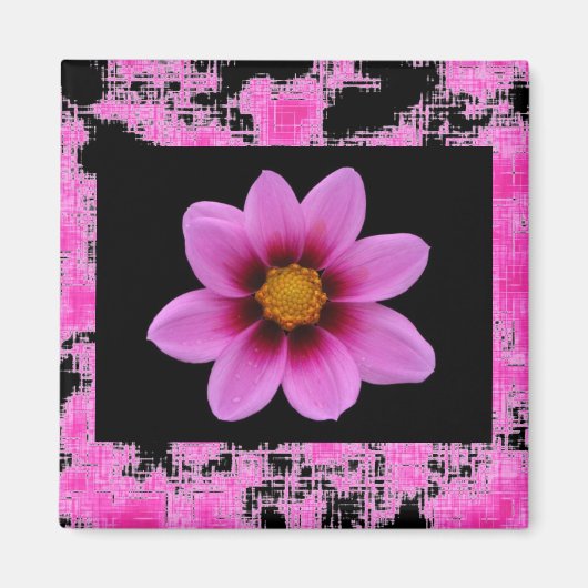 Aimant Fleur rose (Devant)