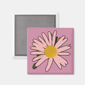 Aimant Fleur rose (Recto/Verso)