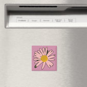Aimant Fleur rose (In Situ (Lave-vaisselle))