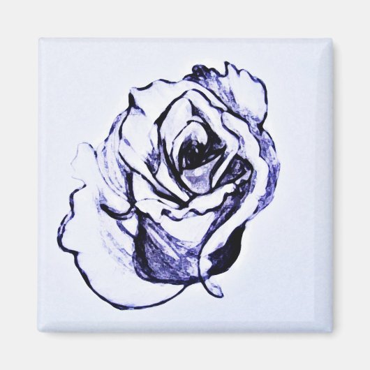 Aimant Fleur rose (Devant)