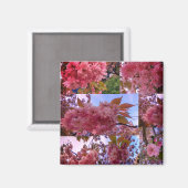 Aimant Fleur rose (Recto/Verso)