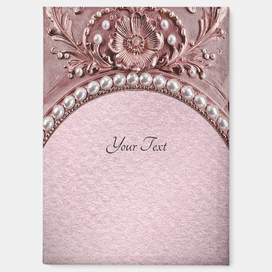 Aimant Fleur Rose (Recto)