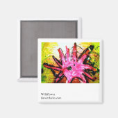 Aimant Fleur sauvage (Recto/Verso)