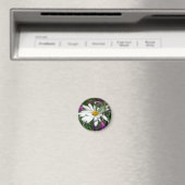 Aimant Fleur sauvage Daisy et Fireweed (In Situ (Lave-vaisselle))