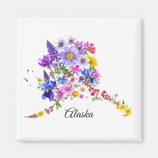 Aimant Fleur sauvage d'Alaska