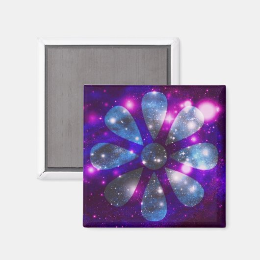 Aimant Fleur spatiale (Recto/Verso)