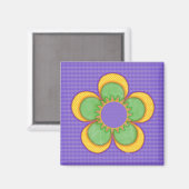 Aimant Fleur Sunburst (Recto/Verso)