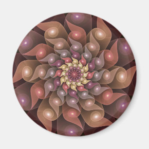 Aimant Fleur surréaliste brillante Art fractal abstrait m