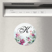 Aimant Fleur tropicale magnétique personnalisée sur Blue  (In Situ (Lave-vaisselle))