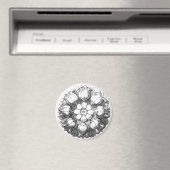 Aimant Fleur Tulipe moderne vintage (In Situ (Lave-vaisselle))