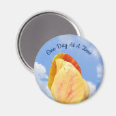 Aimant Fleur Tulipe Un Jour À La Fois Inspirante (Recto/Verso)